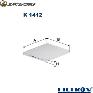 FILTER INNENRAUMLUFT K 1412 FÜR LEXUS RX IS/SportCross 1MZ-FE 3.0L1G-FE 2.0L - Bild 1 von 8
