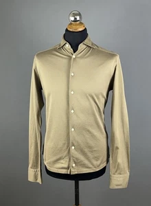Camicia uomo ETON slim fit beige con bottoni manica lunga taglia M - Foto 1 di 13