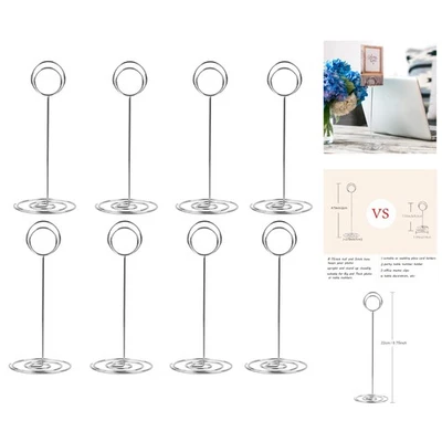 "20 tarjeteros de mesa plateados - diseño resistente de 8,75"" para bodas y eventos" Foto 1 de 4