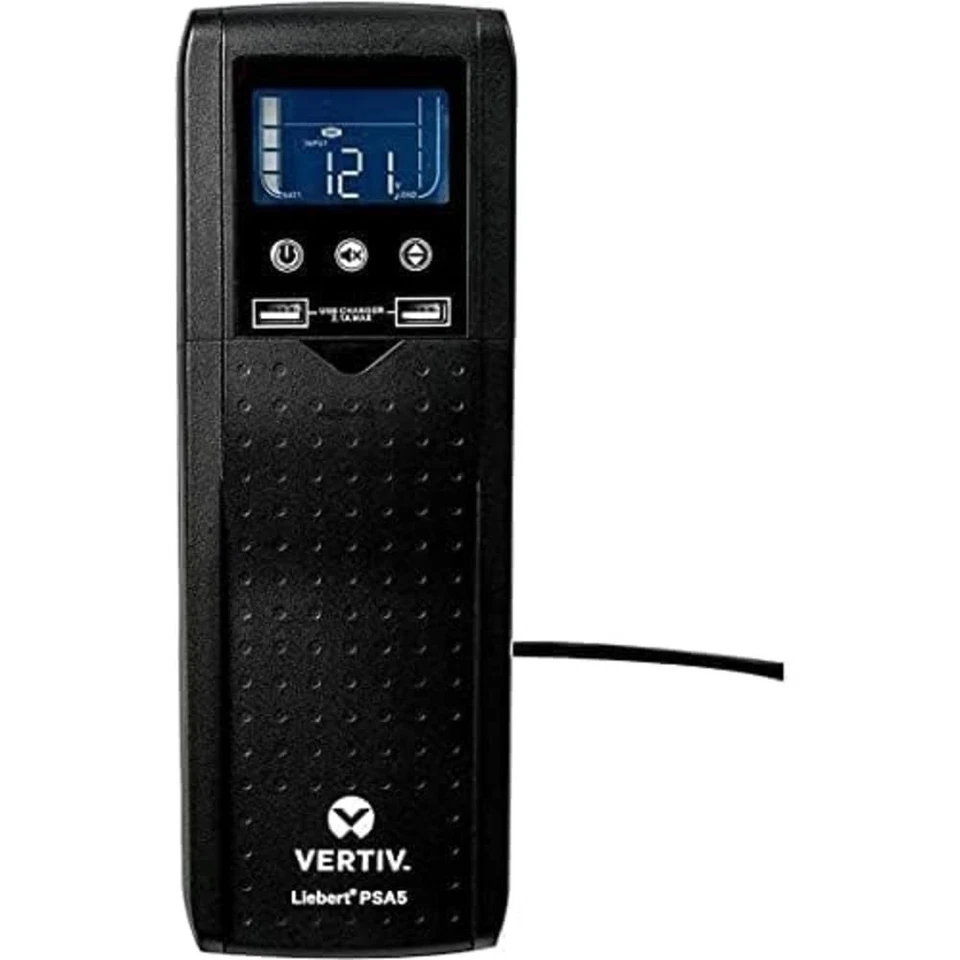 Vertiv Liebert PSA5 UPS - 1500VA 900W 120V Line Interactive AVR Tower UPS, 10... - Image 1 of 4