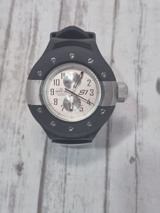 Invicta S1 Rally Herrenuhr Modell 1000 weißes Ziffernblatt schwarz Gummi Quarz - Bild 1 von 9