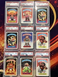 Lot Of Graded Original Garbage Pail Kids Trading Cards Adam Bomb PSA 23 Slabs - Picture 1 of 23