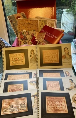 Cross stitch Hands Across the Sea Samplers letters from Europe 2023 open complet - Image 1 of 4