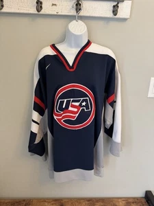 Vintage USA Hockey Nike Team Jersey Mens 1998 Olympics 90s Sz M - Picture 1 of 10
