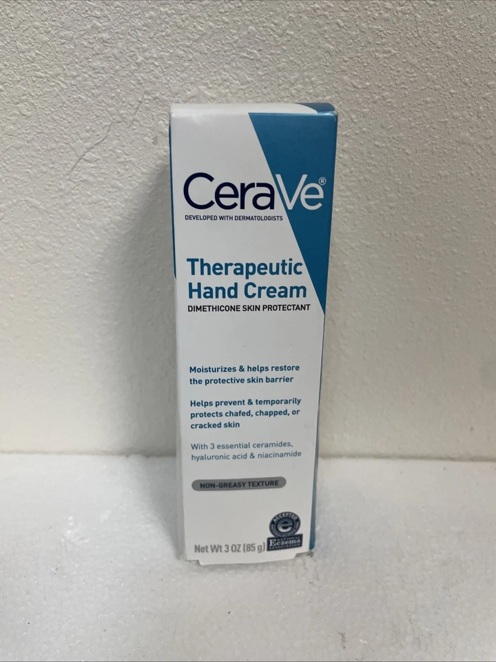 M CeraVe Therapeutic Hand Cream for Dry Cracked Hands - 3oz - Image 1 of 1