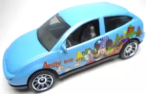 1999 MATCHBOX FORD FOCUS DISNEY MICKEY MOUSE AWAY WE GO BLUE 2 7/8" DIECAST CAR - Picture 1 of 6