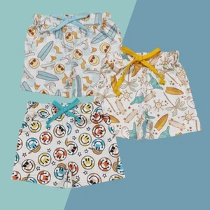 Summer Baby Boys Bottom Clothing Toddler Sibling Beach Vacation Shorts - Picture 1 of 4