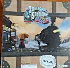 Trains and Stations Board Game by WizKids Games Eric Lang Designer Complete - Picture 1 of 5