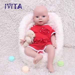 IVITA 20'' Floppy Silicone Reborn Baby Doll Handmade Mädchen Silikon Doll - Bild 1 von 11