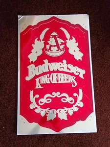 Budweiser Sign King of Beers Metal Unfinished Pre-Embossed 27x16.5  - Picture 1 of 4