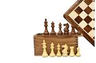 Combo Chess Set 3.5" Staunton Fierce Knight| 4" Storage Box |17" Board Set