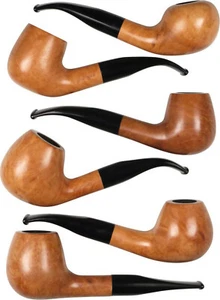 JEAN CLAUDE Pfeife Bruyere natur poliert / Mundstück Acryl / 9 mm - Bild 1 von 5