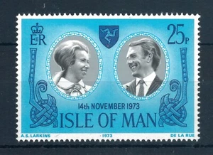 Sello de boda real GB Isla de Man 1973. MNH. Sg 41 - Imagen 1 de 2