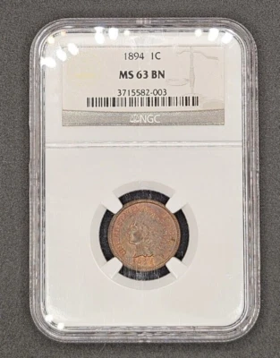 1894 Indian Head Cent | NGC MS63BN - Image 1 of 4