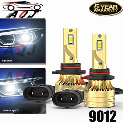 For Cadillac XT5 2017-2019 - 2x 9012 Front LED Headlight 6000K Bulbs Hi/Lo Beams Foto 1 de 4