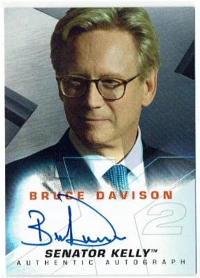 X-Men United X-2 Topps 2003 Autograph Auto Card Bruce Davison as Senator Kelly - Image 1 of 2