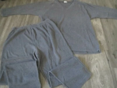 Pijama de mujer gris jinete de 2 piezas manga larga pijama superior e inferior Foto 1 de 3