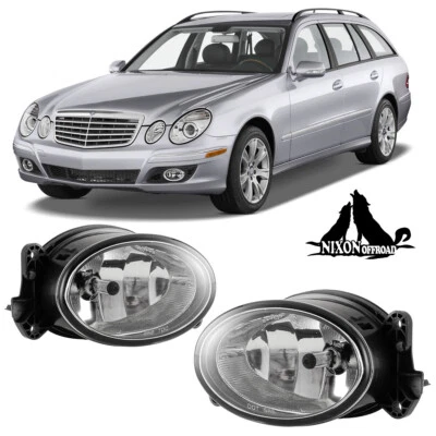 Clear Fog Lights for 2007-2009 Mercedes Benz E320 E350 E550 E63 AMG GL320 ML320 - Image 1 of 4