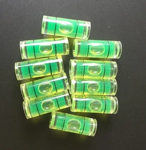10 x 9,5 mm (D) X25 mm ~ 1" tubo de acrílico burbuja vial nivel de espíritu 3/8" = 9,5 mm de diámetro - Imagen 1 de 5