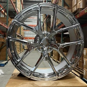 18" AMG STYLE CHROME WHEELS RIMS FITS MERCEDES BENZ SL CLASS SL500 SL550 SL55 - Picture 1 of 3