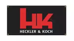 Heckler Koch 2’ x 4' HK Vinyl Banner G36 MP5 SP5 UMP USC SL8 MK23 Mark 23 MP7 P9 - Picture 1 of 1