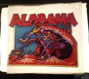 Vintage Iron On Heat T-Shirt Transfer: University of Alabama Roll Tide Football - Picture 1 of 3