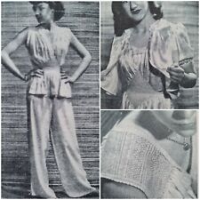 1940s Smocking Grecian Nightie Pyjamas Bed Jacket Baby Dress Pattern Woman’s Day
