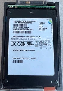 EMC DELL PM1635 1.6TB SSD MZ-1LT1T6A Tested Working PN: MZILS1T6HCHP-000C3 - Picture 1 of 3