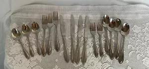 Farberware American Tradition Beaded Edge Flatware 16 Pc Forks, Knives, Spoons - Picture 1 of 12