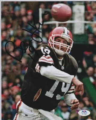Foto autógrafo de Bernie Kosar #19 8x10 con *certificado de autenticidad PSA* CERTIFICADO FIRMADO A MANO Foto 1 de 4