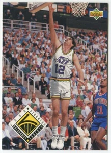 1993-94 Upper Deck #445 John Stockton Utah Jazz - Breakaway Threats - Imagen 1 de 2