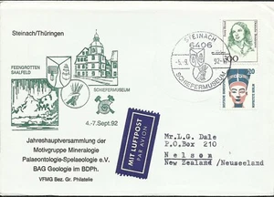 DINOSAUR ISSUE, GERMANY COVER TO NEW ZEALAND - DINO 627 - Picture 1 of 1