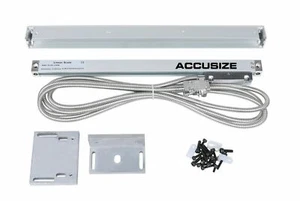 15" Slim Glass Scale with Cover for DITRON DRO Lathe Cross Feed, #SIN3-0204