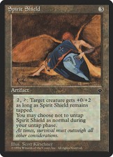FEM SPIRIT SHIELD 1x Rare Magic Fallen Empires MTG EX Excellent Condition
