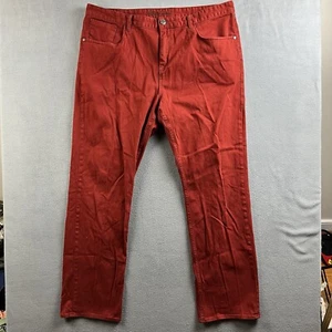 Robert Graham Pants Mens 42 Red Classic Yates Chino Flat Front Straight - Picture 1 of 15