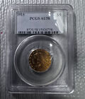 rare auth. 1915 indian head $5 five dollar gold half eagle coin pcgs grade au58