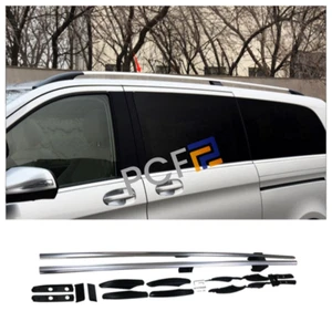 For Mercedes Benz W447 Vito 2014-2023 Aluminum Roof Rack Rail Luggage Carrier - Picture 1 of 6