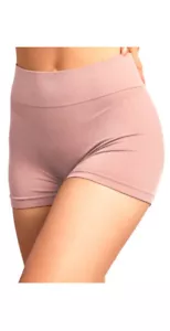 6Pk Seamless Boyshorts High Waist Womens Panties Boxer Briefs One Size - Picture 1 of 1