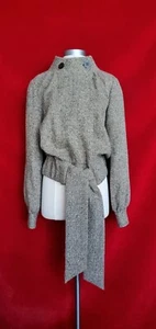 Chaqueta Badgley Mischka Gris Beige Tweed Talla 4 - Imagen 1 de 8