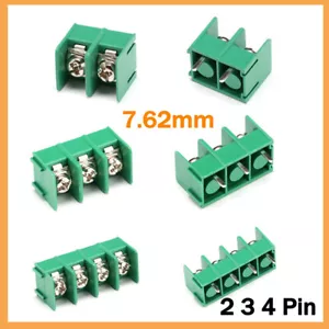 2 3 4 Way PCB Barrier Screw Terminal Block Strip Connector 7.62mm Pitch KF762 - Picture 1 of 11