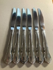 Oneida MANSFIELD Edelstahl Besteck 6 Tafelmesser - Bild 1 von 3