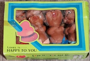 RAR Neu Set 4 Vintage Moody Cutie Puppen Smug Cry Happy Surprise Taiwan 🇹🇼 - Bild 1 von 16