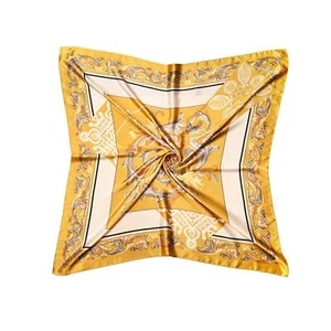 35"x35" Silk Like Stain Square Scarf for Hair Wrapping Women's Head Scarves - Picture 1 of 4