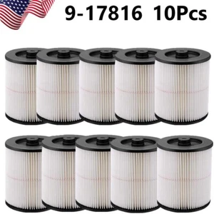 10x Replacement Cartridge Filter For Shop Vac Craftsman 17816 Wet Dry Air Filter - Picture 1 of 12