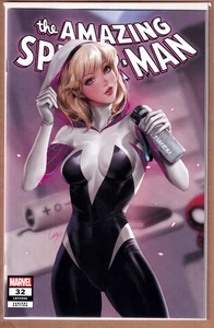 Amazing Spider-Man #32 Lesley Leirix Li variante exclusiva 2023 casi nuevo - Imagen 1 de 3