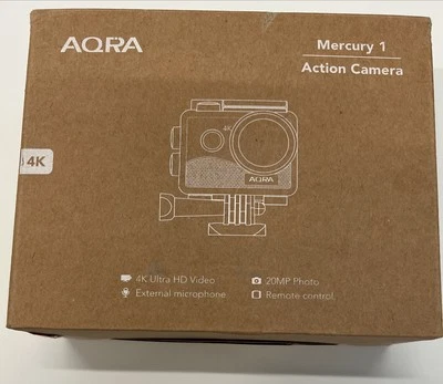 AQRA Mercury 1 Action Camera 4K 20MP / 30FPS Weitwinkel WiFi - Bild 1 von 3