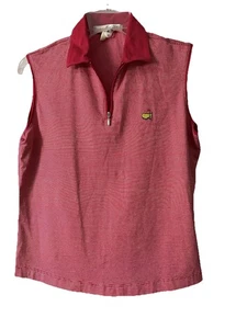 Magnolia Lane Masters 100% Pima Cotton Ladies Sleeveless Polo Shirt Size M - Picture 1 of 8
