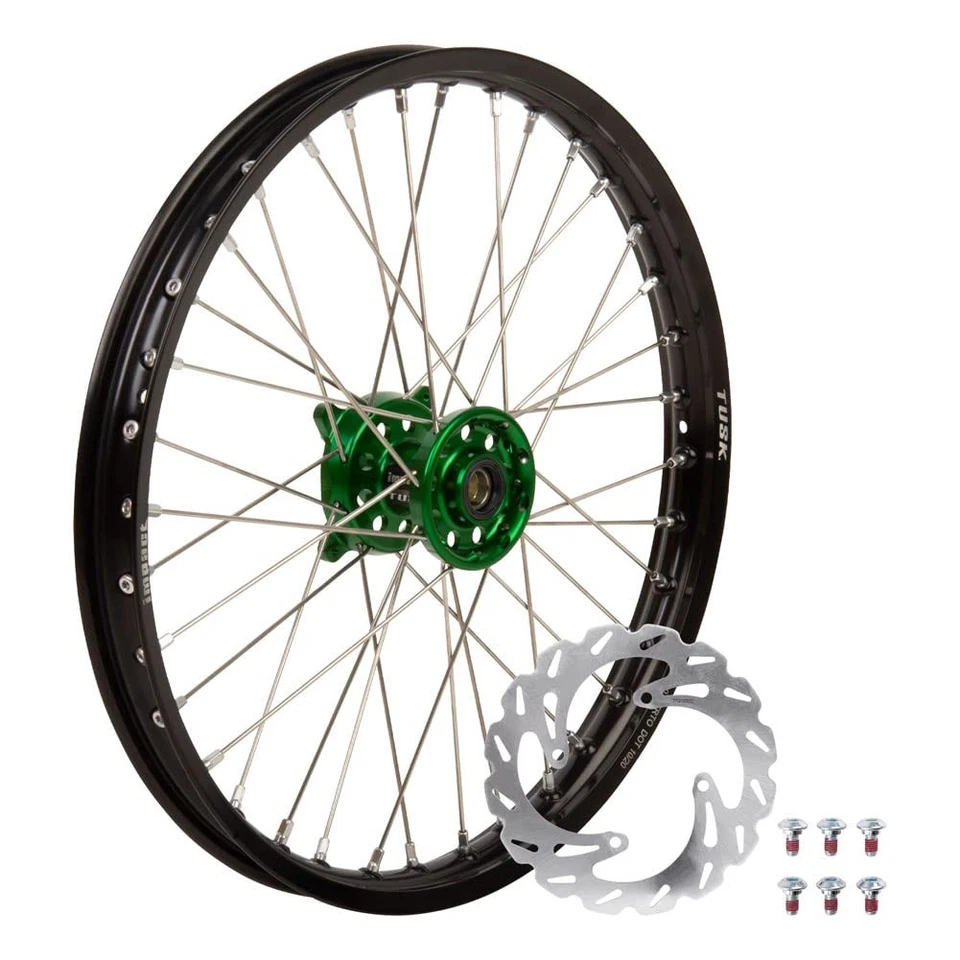 Paquete completo de rueda delantera Tusk Impact para Kawasaki KX250 2004-2007 Foto 1 de 4