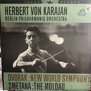 Karajan Dvorak New World Symphony Smetana The Moldau LP 1959 Angel S35615 SEALED - Imagen 1 de 2