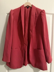 EXPRESS Damen Boyfriend Blazer mit einem Knopf lachsrosa, Größe L - Bild 1 von 4